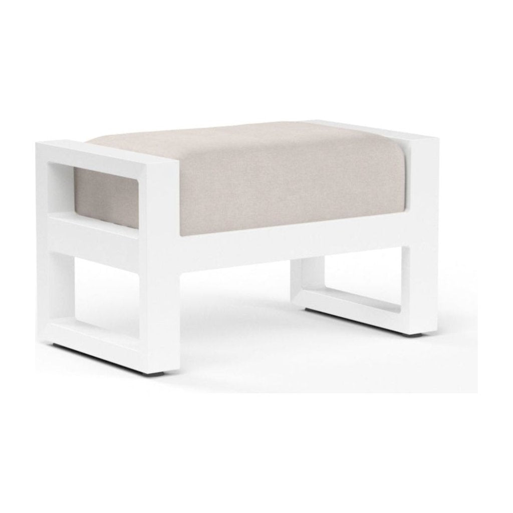 Newport Sunbrella Outdoor Ottoman - LOOMLAN - Sunset West - Outdoor Ottomans