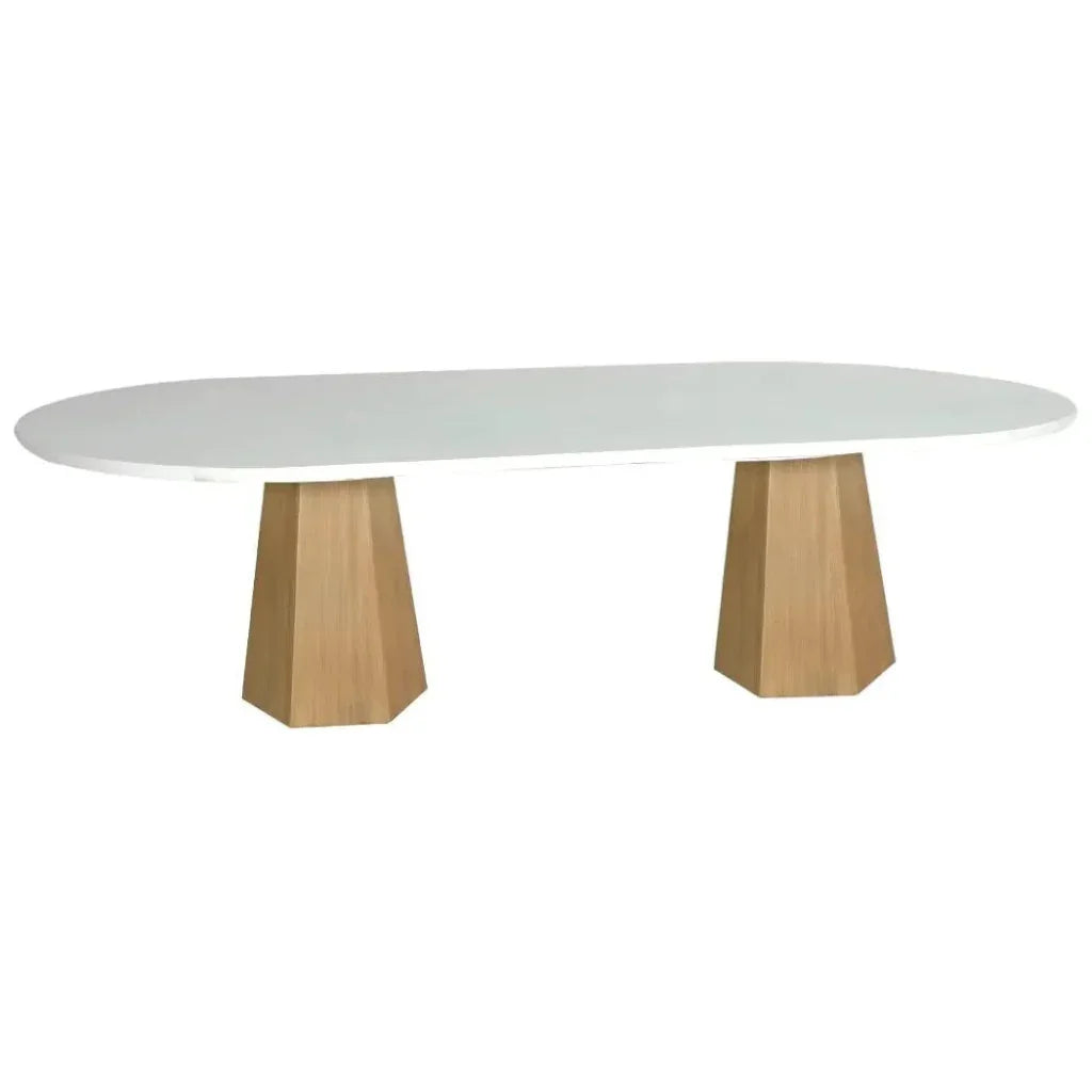 Nicolya Outdoor Oval Dining Table - LOOMLAN - Castelle - Outdoor Dining Tables