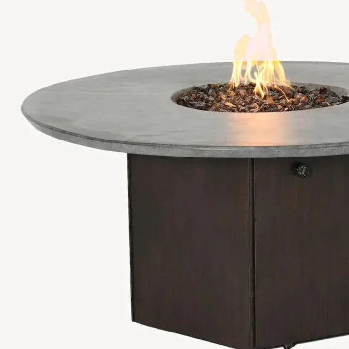 Nicoya Round Coffee Table Firepit by Castelle - LOOMLAN - Castelle - Outdoor Fire Tables