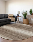 LOOMLAN Rugs Nira Brown Washable Indoor-Outdoor Rug
