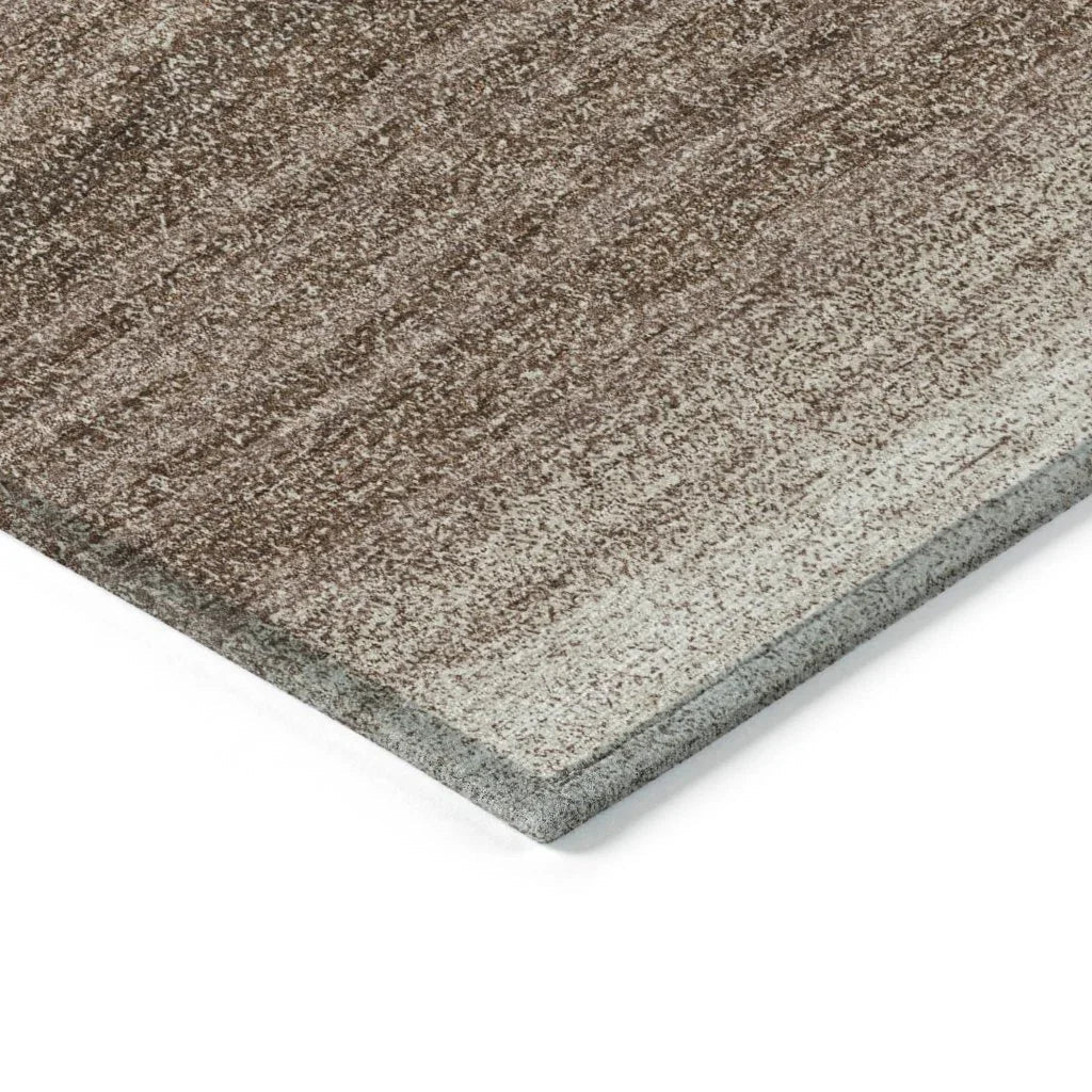 LOOMLAN Rugs Nira Brown Washable Indoor-Outdoor Rug