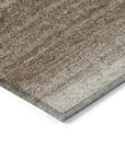 LOOMLAN Rugs Nira Brown Washable Indoor-Outdoor Rug