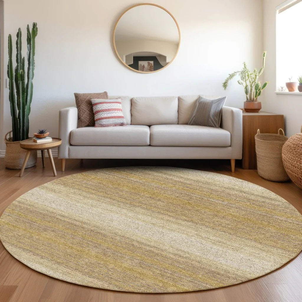 LOOMLAN Rugs Nira Gold Washable Indoor-Outdoor Rug