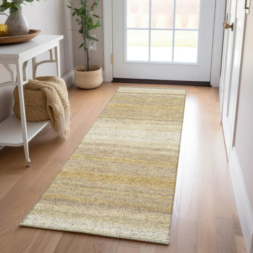 LOOMLAN Rugs Nira Gold Washable Indoor-Outdoor Rug