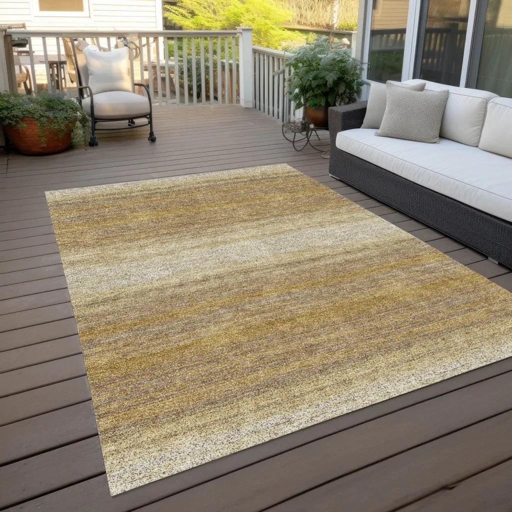 LOOMLAN Rugs Nira Gold Washable Indoor-Outdoor Rug
