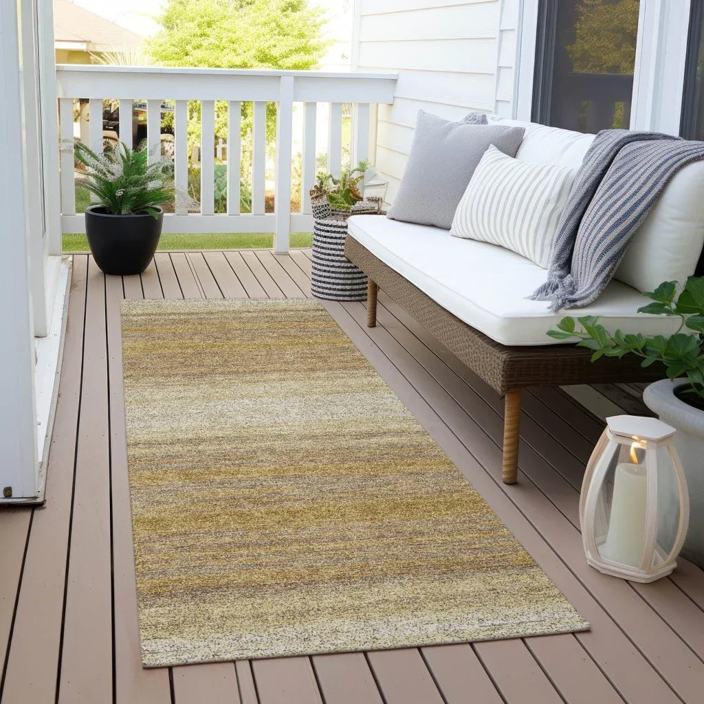 LOOMLAN Rugs Nira Gold Washable Indoor-Outdoor Rug