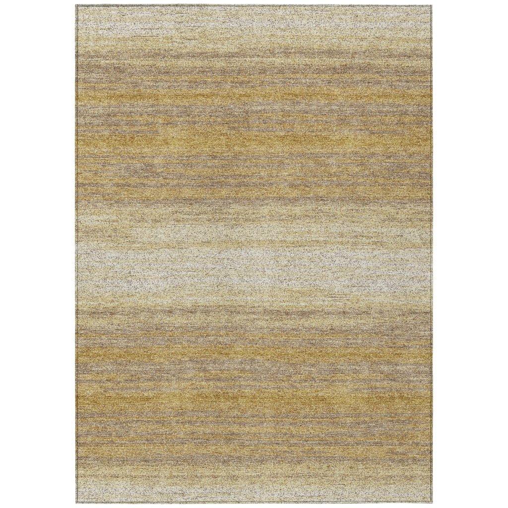 LOOMLAN Rugs Nira Gold Washable Indoor-Outdoor Rug