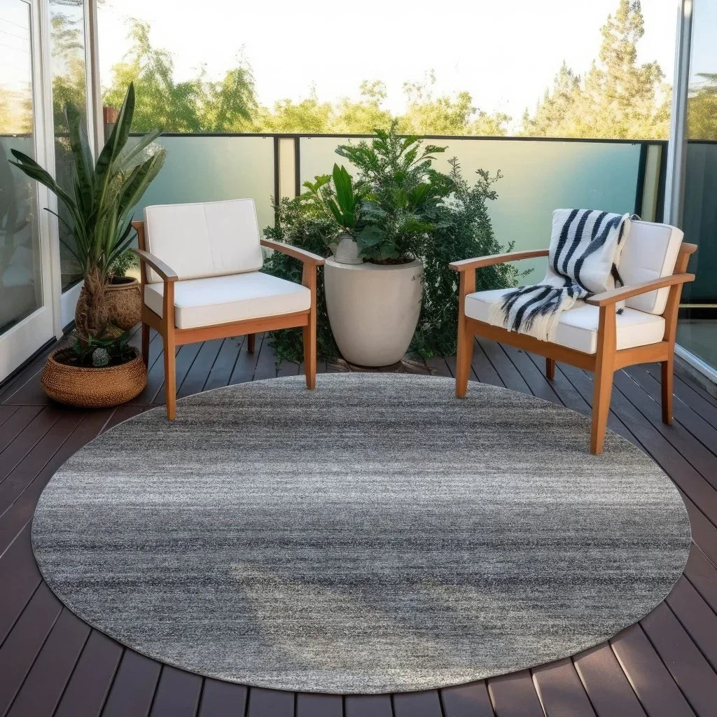 LOOMLAN Rugs Nira Gray Washable Indoor-Outdoor Rug