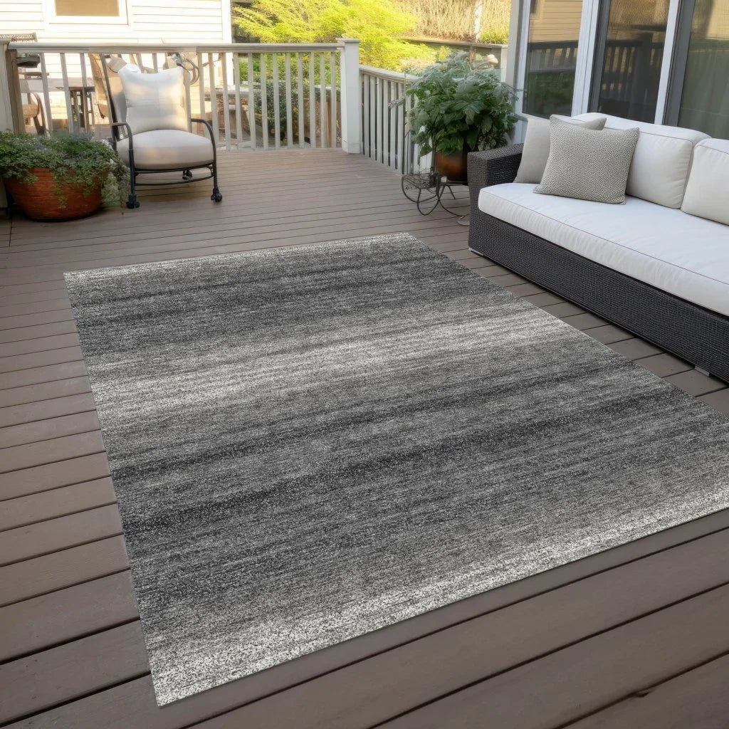 LOOMLAN Rugs Nira Gray Washable Indoor-Outdoor Rug