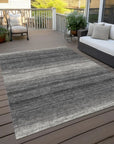 LOOMLAN Rugs Nira Gray Washable Indoor-Outdoor Rug