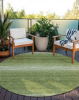 LOOMLAN Rugs Nira Green Washable Indoor-Outdoor Rug
