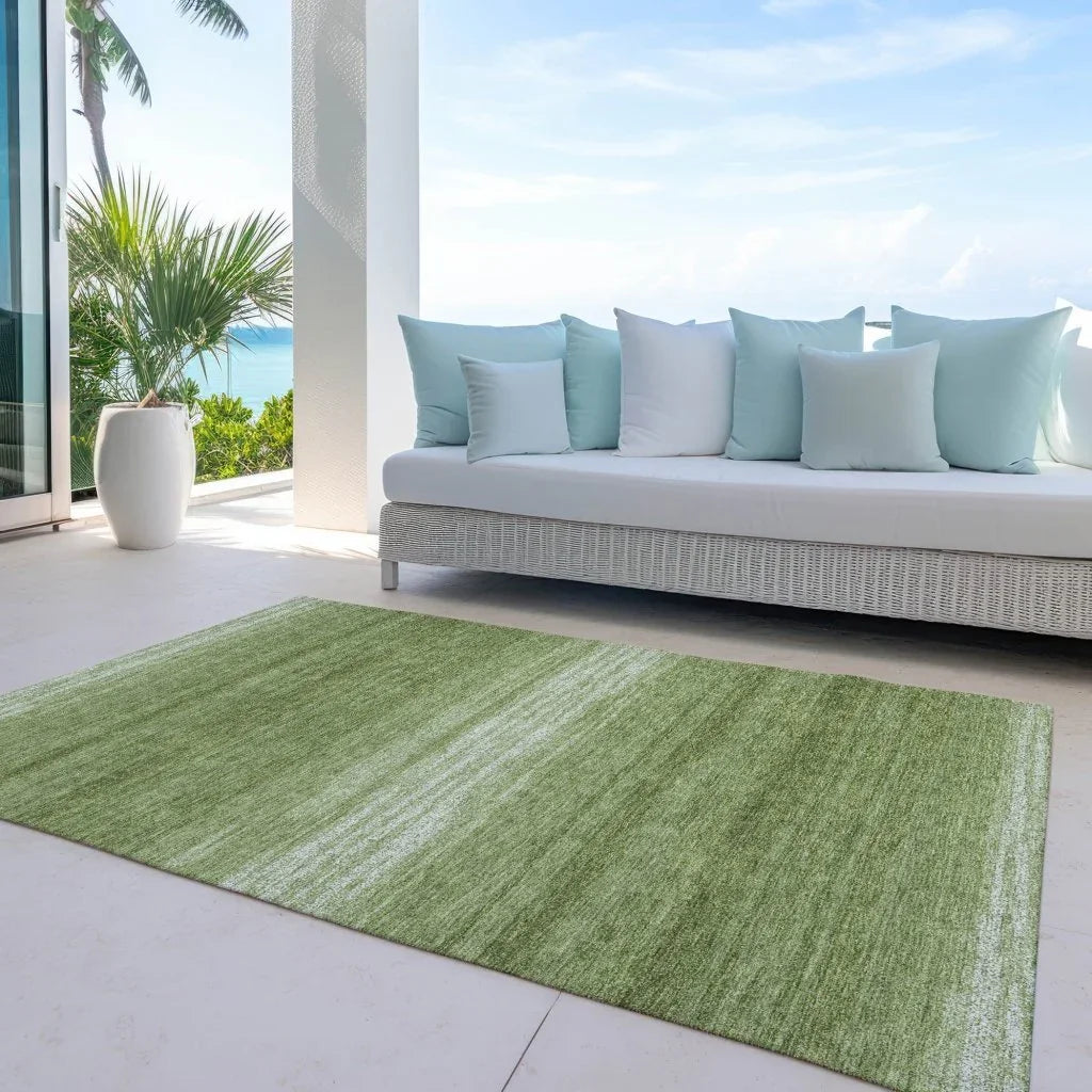 LOOMLAN Rugs Nira Green Washable Indoor-Outdoor Rug