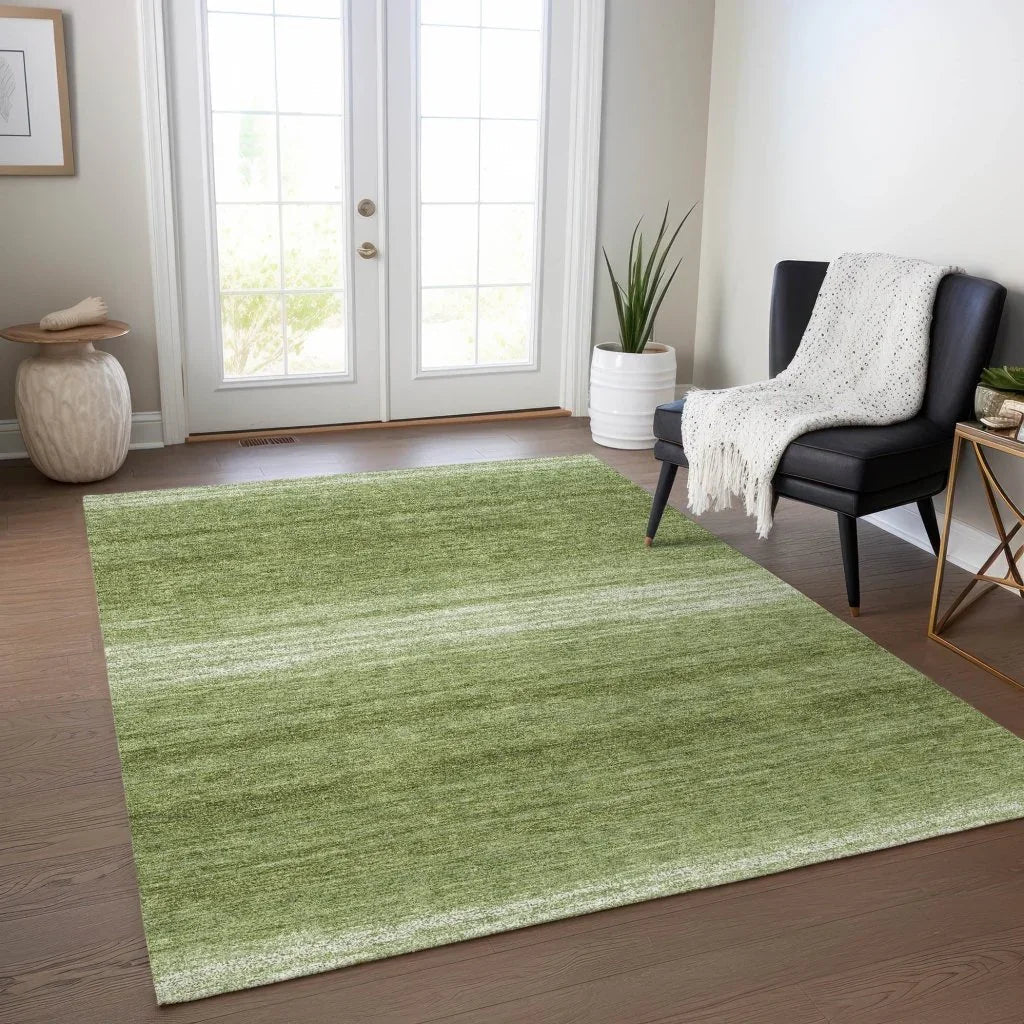 LOOMLAN Rugs Nira Green Washable Indoor-Outdoor Rug