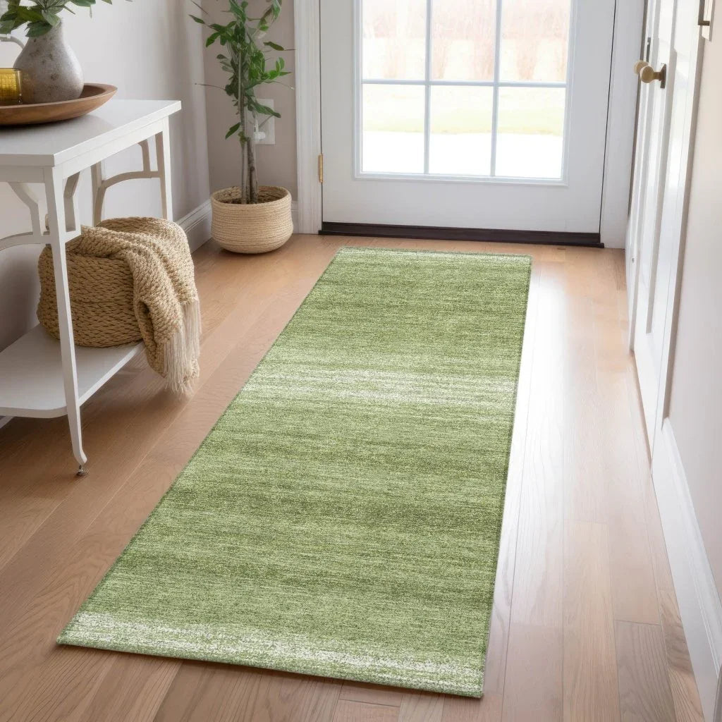 LOOMLAN Rugs Nira Green Washable Indoor-Outdoor Rug