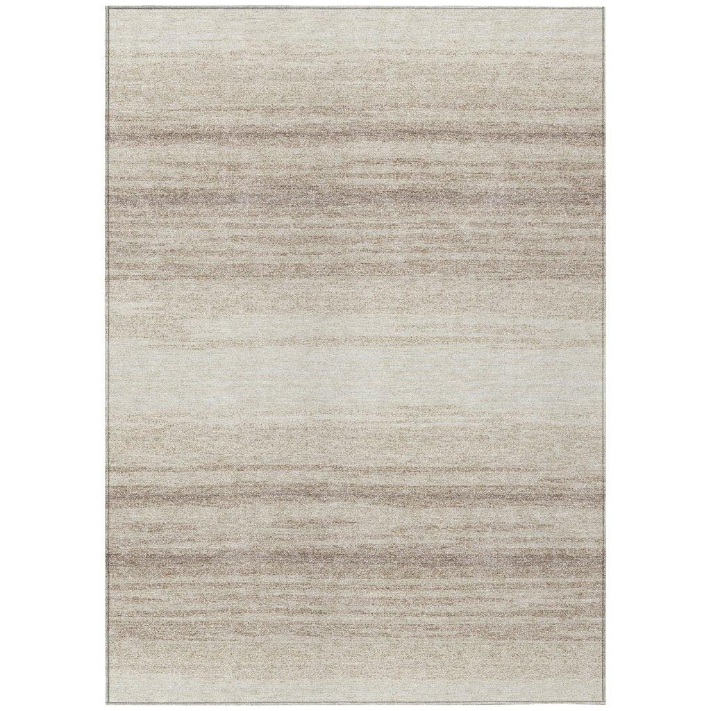 LOOMLAN Rugs Nira Ivory Washable Indoor-Outdoor Rug
