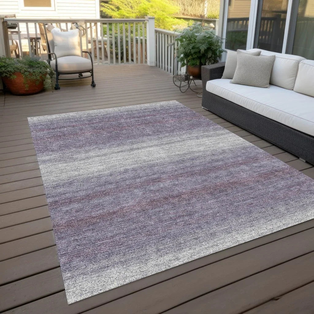 LOOMLAN Rugs Nira Purple Washable Indoor-Outdoor Rug