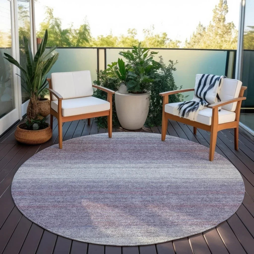 LOOMLAN Rugs Nira Purple Washable Indoor-Outdoor Rug
