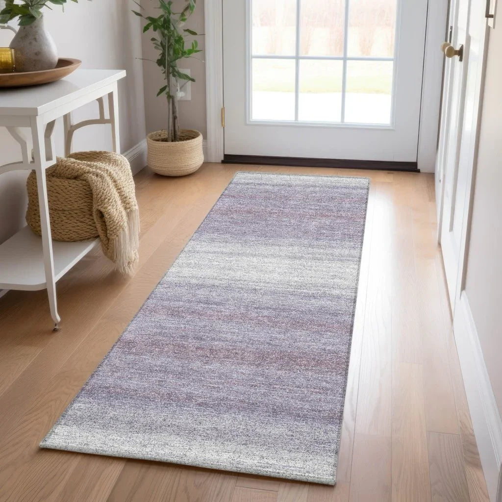 LOOMLAN Rugs Nira Purple Washable Indoor-Outdoor Rug