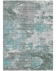 LOOMLAN Rugs Nixane Blue Washable Indoor-Outdoor Rug