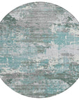 LOOMLAN Rugs Nixane Blue Washable Indoor-Outdoor Rug