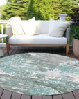 LOOMLAN Rugs Nixane Blue Washable Indoor-Outdoor Rug