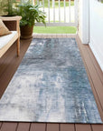 LOOMLAN Rugs Nocturne Blue Washable Indoor-Outdoor Rug