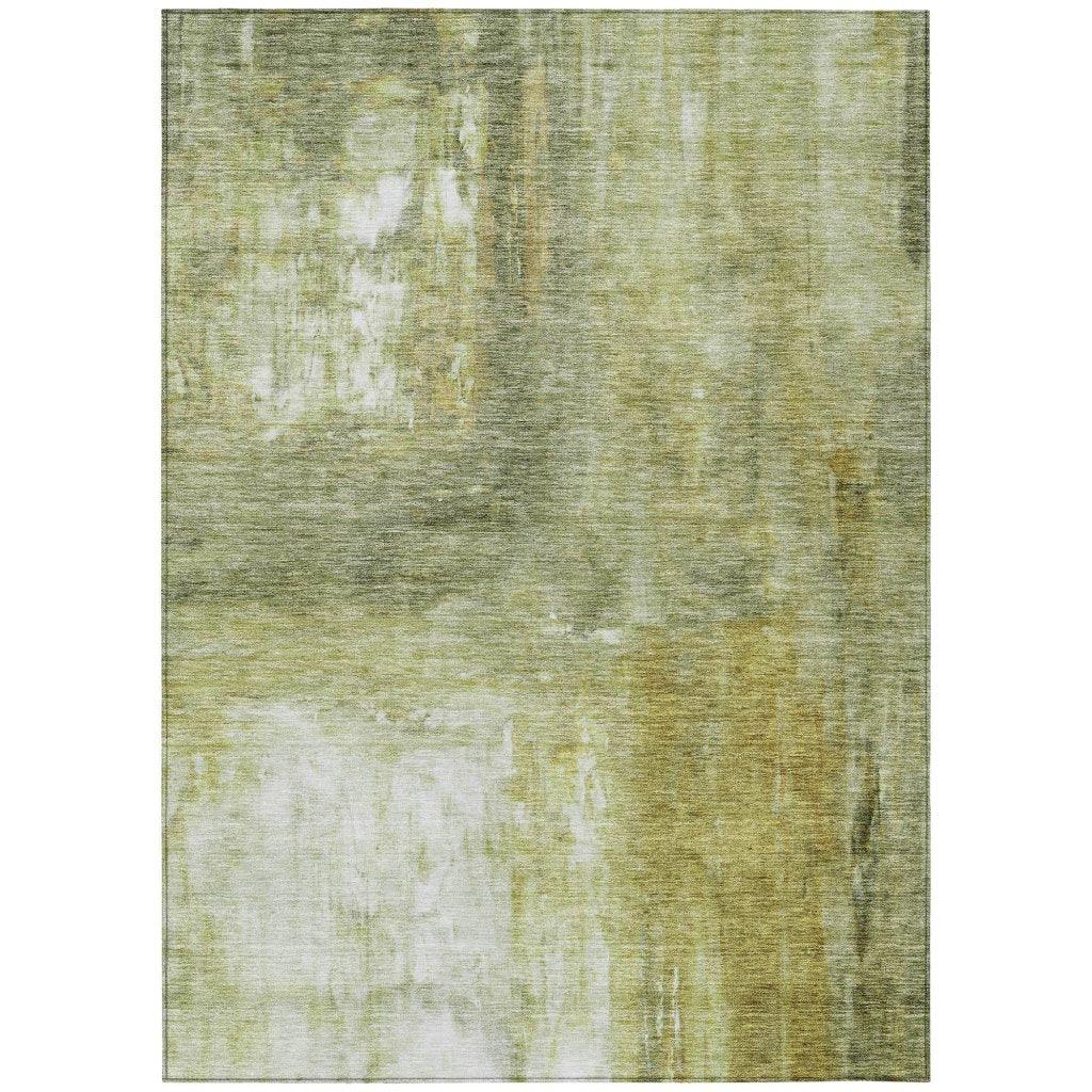 LOOMLAN Rugs Nocturne Green Washable Indoor-Outdoor Rug