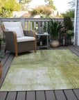 LOOMLAN Rugs Nocturne Green Washable Indoor-Outdoor Rug