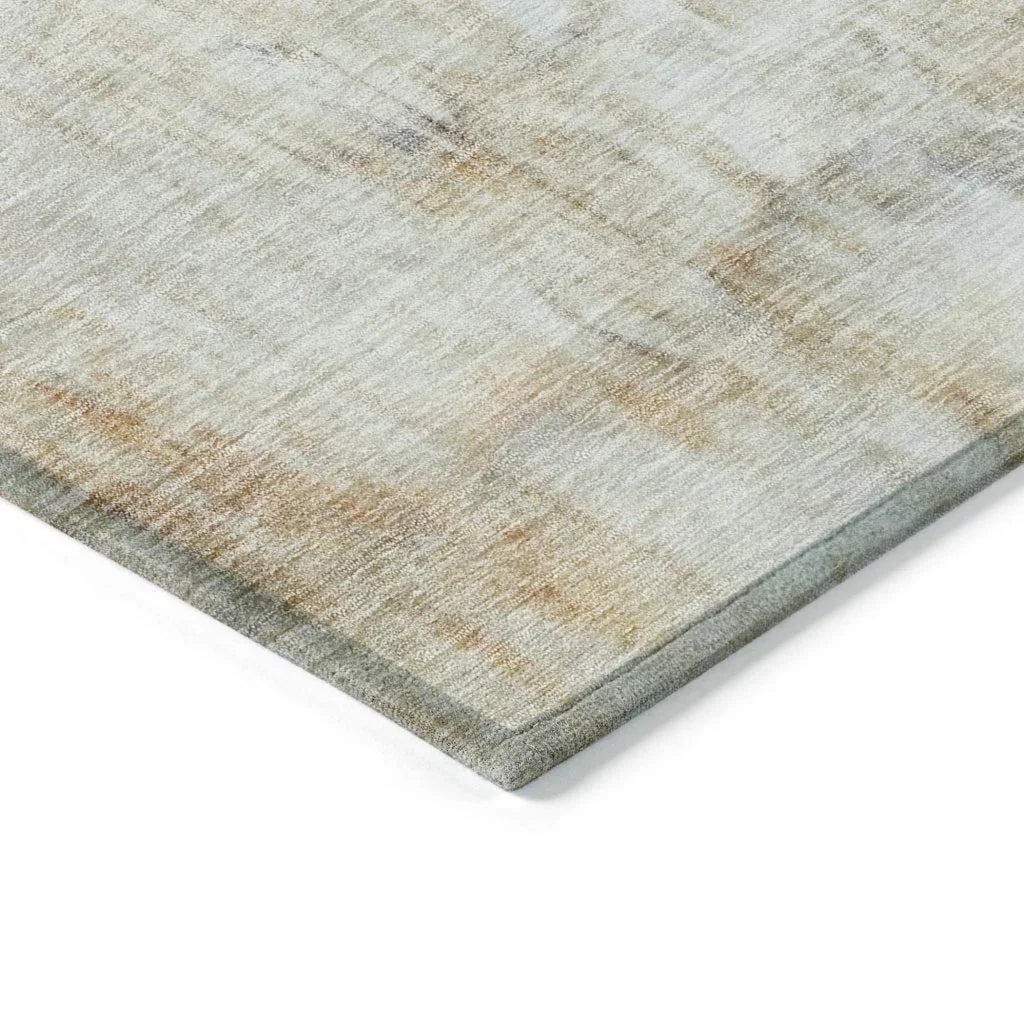 LOOMLAN Rugs Nocturne Orange Washable Indoor-Outdoor Rug