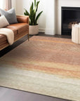 LOOMLAN Rugs Noe Orange Washable Indoor-Outdoor Rug