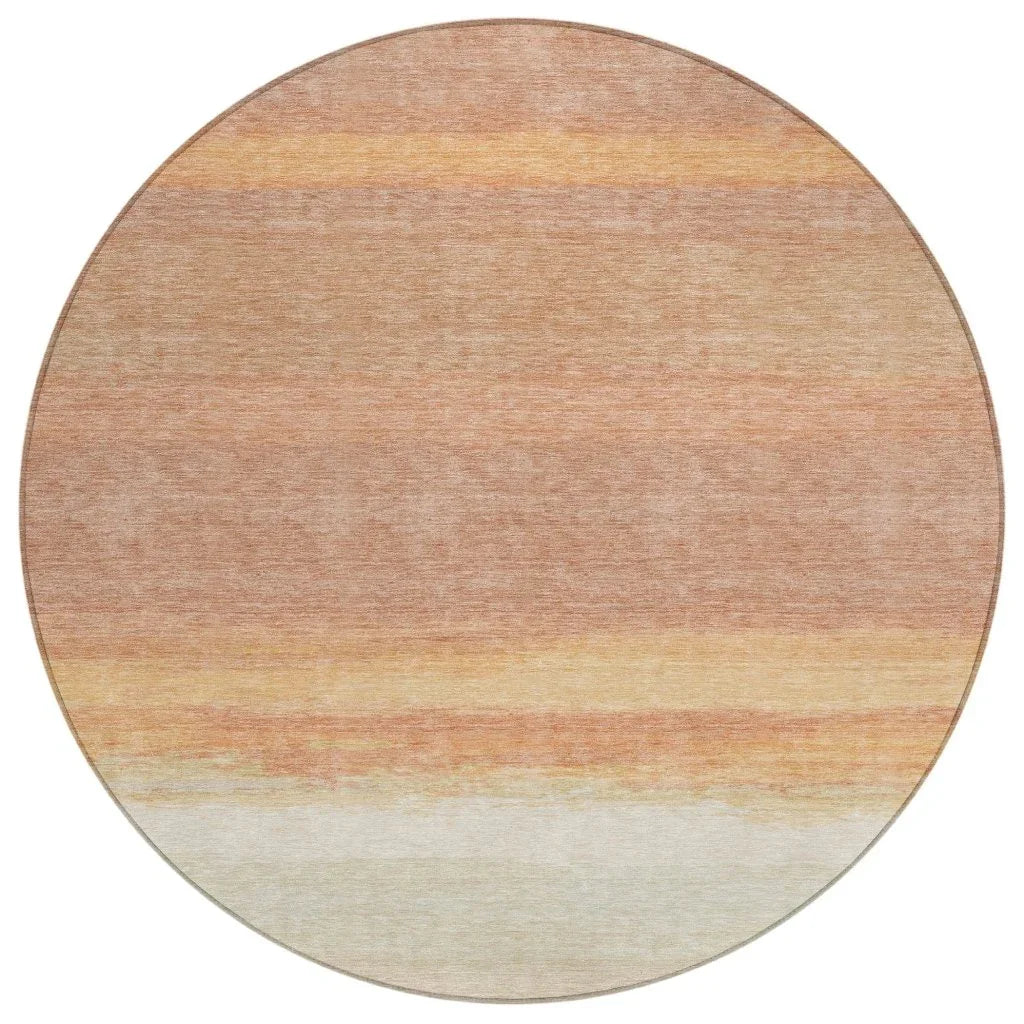 LOOMLAN Rugs Noe Orange Washable Indoor-Outdoor Rug