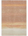 LOOMLAN Rugs Noe Orange Washable Indoor-Outdoor Rug