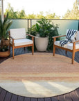 LOOMLAN Rugs Noe Orange Washable Indoor-Outdoor Rug