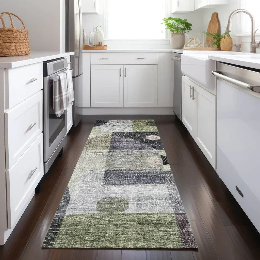 LOOMLAN Rugs Noel Aloe Washable Indoor-Outdoor Rug