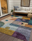 LOOMLAN Rugs Noel Green Washable Indoor-Outdoor Rug