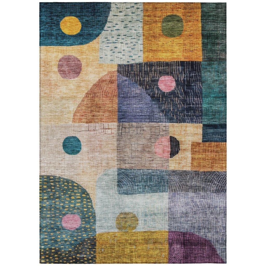 LOOMLAN Rugs Noel Green Washable Indoor-Outdoor Rug