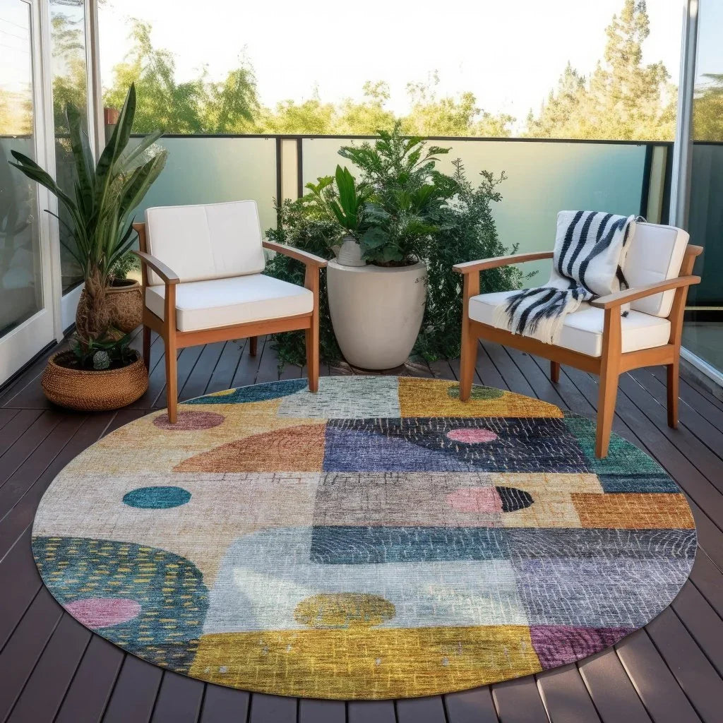 LOOMLAN Rugs Noel Green Washable Indoor-Outdoor Rug