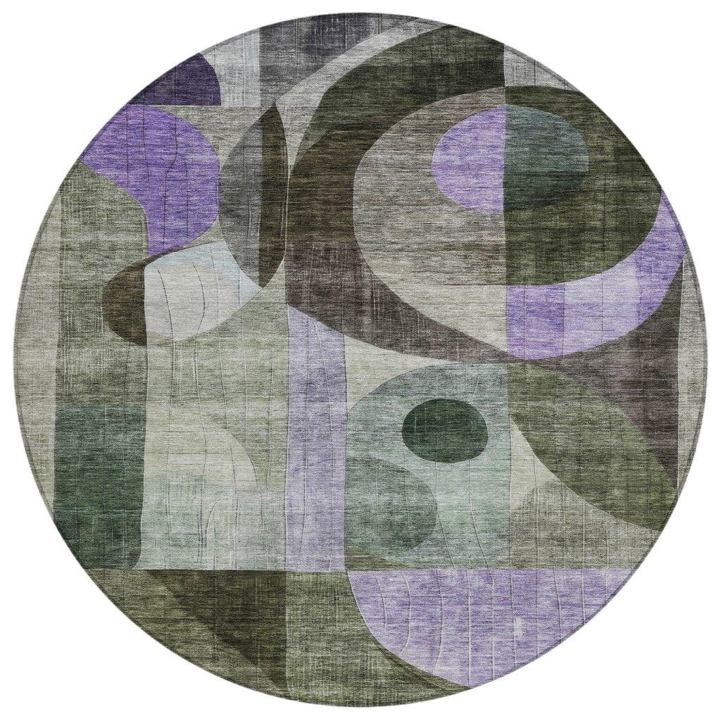 LOOMLAN Rugs Noel Olive Washable Indoor-Outdoor Rug