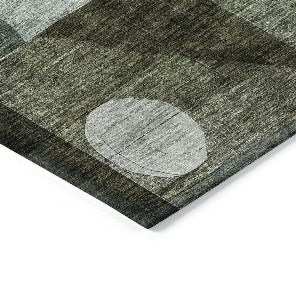 LOOMLAN Rugs Noel Olive Washable Indoor-Outdoor Rug