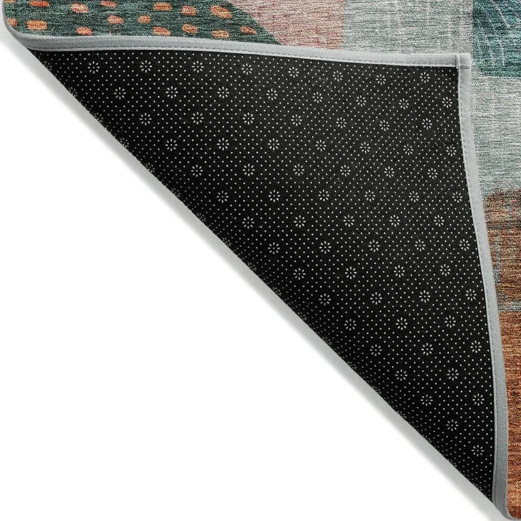 LOOMLAN Rugs Noel Orange Washable Indoor-Outdoor Rug