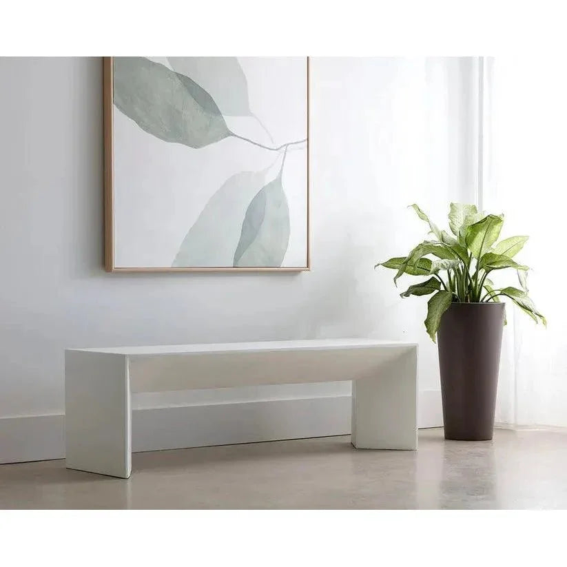 Nomad Concrete Outdoor Backless Bench - LOOMLAN - SUNPAN - Outdoor Benches