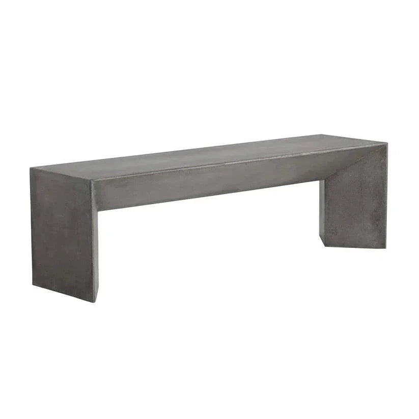Nomad Concrete Outdoor Backless Bench - LOOMLAN - SUNPAN - Outdoor Benches