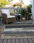 LOOMLAN Rugs Nomaria Black Washable Indoor-Outdoor Rug