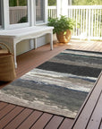 LOOMLAN Rugs Nomaria Black Washable Indoor-Outdoor Rug