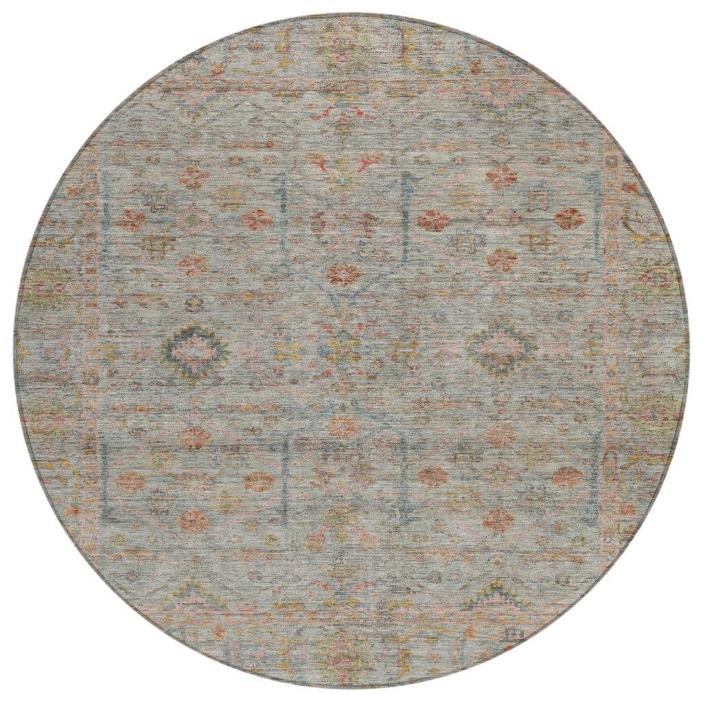 LOOMLAN Rugs Nora Brown Washable Indoor-Outdoor Rug