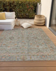 LOOMLAN Rugs Nora Brown Washable Indoor-Outdoor Rug