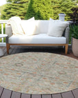LOOMLAN Rugs Nora Brown Washable Indoor-Outdoor Rug