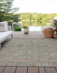 LOOMLAN Rugs Nora Brown Washable Indoor-Outdoor Rug
