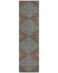 LOOMLAN Rugs Norelia Brown Washable Indoor-Outdoor Rug