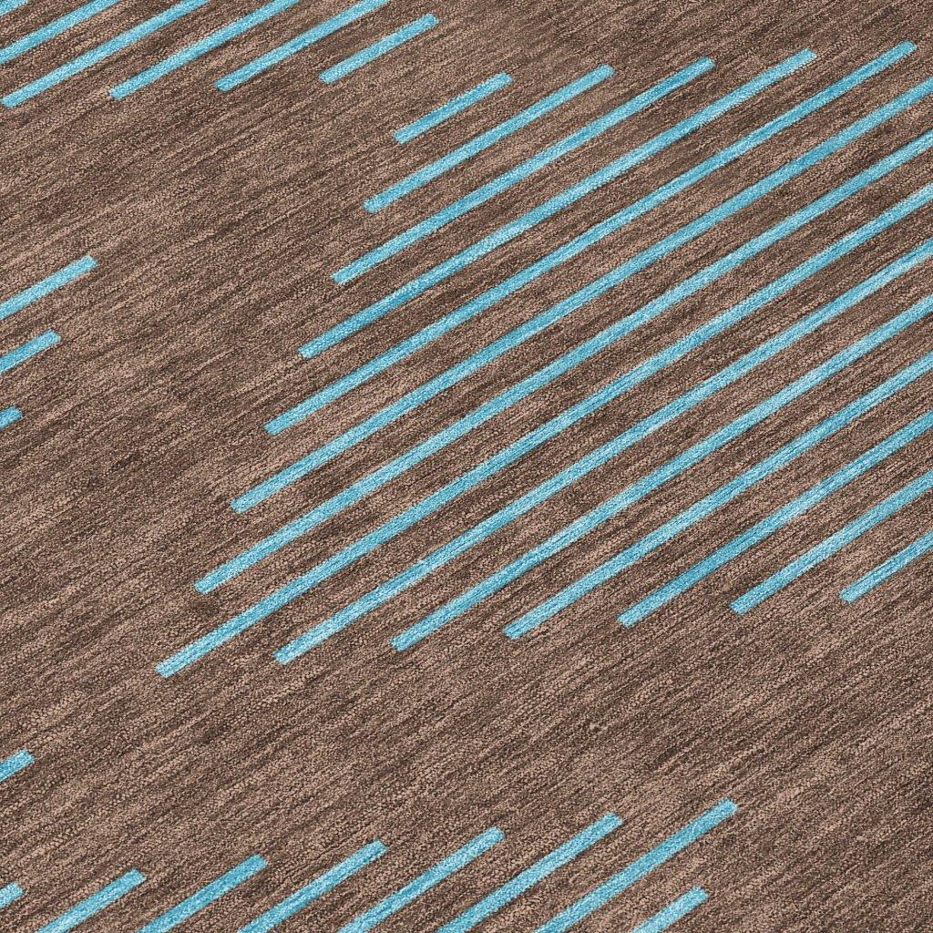 LOOMLAN Rugs Norelia Brown Washable Indoor-Outdoor Rug